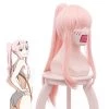 New Cosplaysky DARLING In The FRANXX Zero Two Ponytail Cosplay Wig Pink New Arrivals