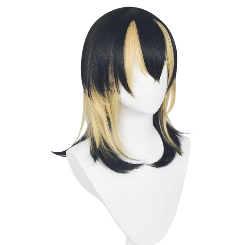 NewCosplay Tokyo Revengers Haitani Ran Cosplay Wig Black Golden Hair Halloween Party Props New Arrivals 6 NewCosplay Tokyo Revengers Haitani Ran Cosplay Wig Black Golden Hair Halloween Party Props New Arrivals
