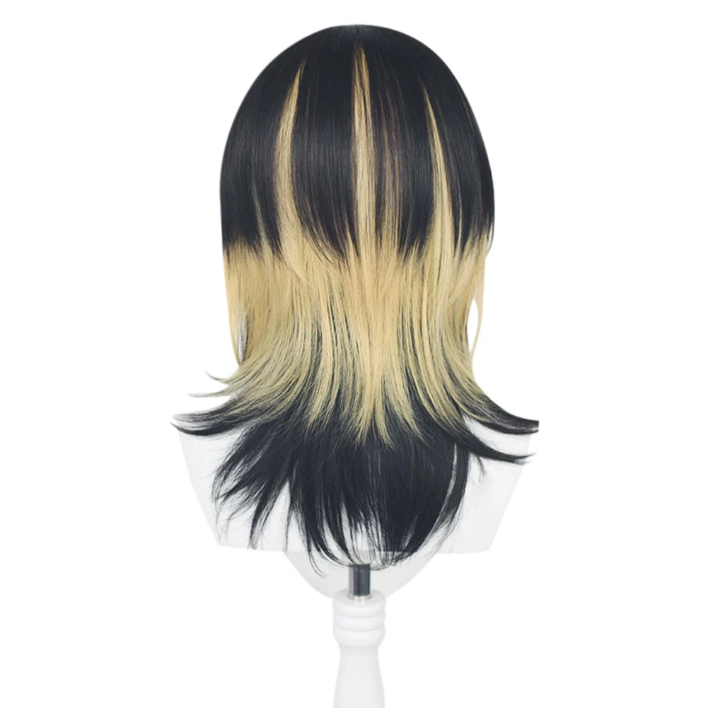 NewCosplay Tokyo Revengers Haitani Ran Cosplay Wig Black Golden Hair Halloween Party Props New Arrivals 7 NewCosplay Tokyo Revengers Haitani Ran Cosplay Wig Black Golden Hair Halloween Party Props New Arrivals