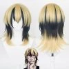 NewCosplay Tokyo Revengers Haitani Ran Cosplay Wig Golden Black Hair Cosplay Props New Arrivals 2 NewCosplay Tokyo Revengers Haitani Ran Cosplay Wig Golden Black Hair Cosplay Props New Arrivals
