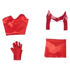 NewCosplay WandaVision Scarlet Witch Wanda Maximoff Costume For Kids Children Cosplay Costume