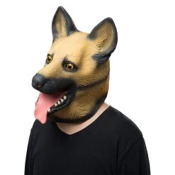 New Cosplaysky Police Dog Wolf Dog Helmet Animal Latex Helmet Adult Full Face Halloween Cosplay Props New Arrivals