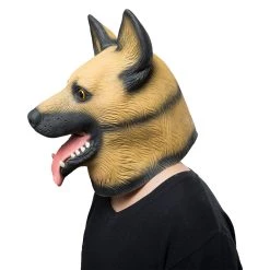 New Cosplaysky Police Dog Wolf Dog Helmet Animal Latex Helmet Adult Full Face Halloween Cosplay Props New Arrivals