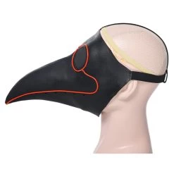 New Cosplaysky Plague Doctor Halloween Medieval Doctor Schnabel Glowing Latex Face Cover