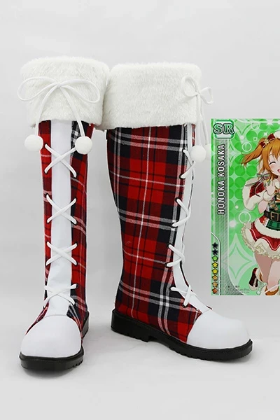 NewCosplay New Arrivals LoveLive! Boots Cosplay Shoes Christmas Version 3 NewCosplay New Arrivals LoveLive! Boots Cosplay Shoes Christmas Version