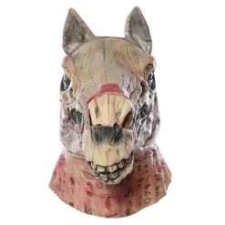 New Cosplaysky Halloween Horror Skull Horse Head Latex Helmet Cosplay Accessories New Arrivals