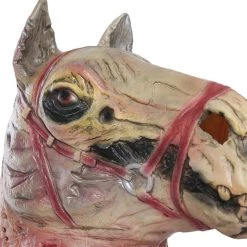 New Cosplaysky Halloween Horror Skull Horse Head Latex Helmet Cosplay Accessories New Arrivals