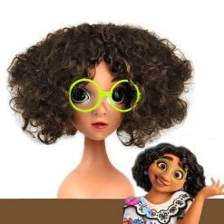 NewCosplay New Arrivals Kids Children Encanto Mirabel Cosplay Wig Hair Halloween Party Props