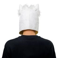 New Cosplaysky White Alpaca Sheep Halloween Animal Latex Helmet Full Face Adult Cosplay Props New Arrivals
