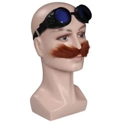 NewCosplay New Arrivals Sonic The Hedgehog 2 Dr. Eggman Cosplay Beard Glasses Halloween Carnival Costume Accessory