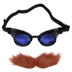 NewCosplay New Arrivals Sonic The Hedgehog 2 Dr. Eggman Cosplay Beard Glasses Halloween Carnival Costume Accessory