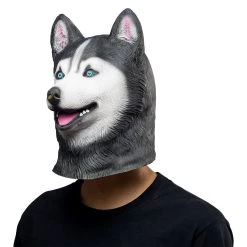 New Cosplaysky New Arrivals Siberian Husky Dog Helmet Halloween Animal Latex Helmet Adult Cosplay Props