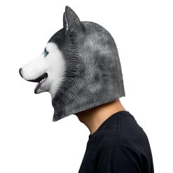 New Cosplaysky New Arrivals Siberian Husky Dog Helmet Halloween Animal Latex Helmet Adult Cosplay Props