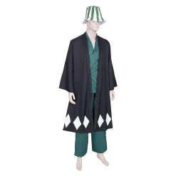 NewCosplay New Arrivals Anime Bleach Urahara Kisuke Coat Pants Hat Outfits Halloween Carnival Suit Cosplay Costume