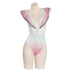 NewCosplay Anime Demon Slayer Kochou Shinobu Swimwear Outfits Halloween Carnival Suit Cosplay Costume