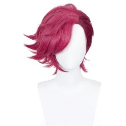 NewCosplay Arcane: League Of Legends LoL Vi Hair Carnival Halloween Party Props Cosplay Wig
