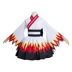 NewCosplay New Arrivals Demon Slayer Rengoku Kyoujurou Lolita Dress Kimono Halloween Carnival Suit Cosplay Costume