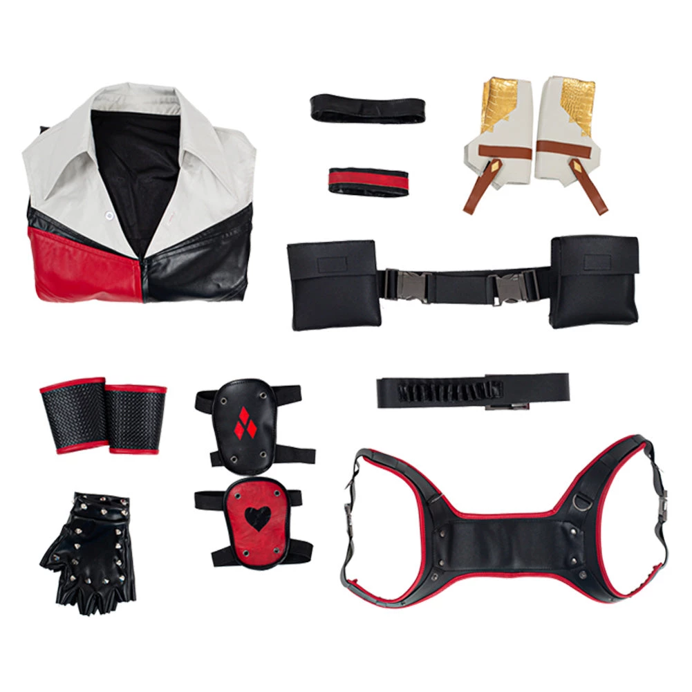 NewCosplay New Arrivals Mortal Kombat 11 Cassie Cage Harley Quinn Skin Halloween Suit Outfit Cosplay Costume 11 NewCosplay New Arrivals Mortal Kombat 11 Cassie Cage Harley Quinn Skin Halloween Suit Outfit Cosplay Costume
