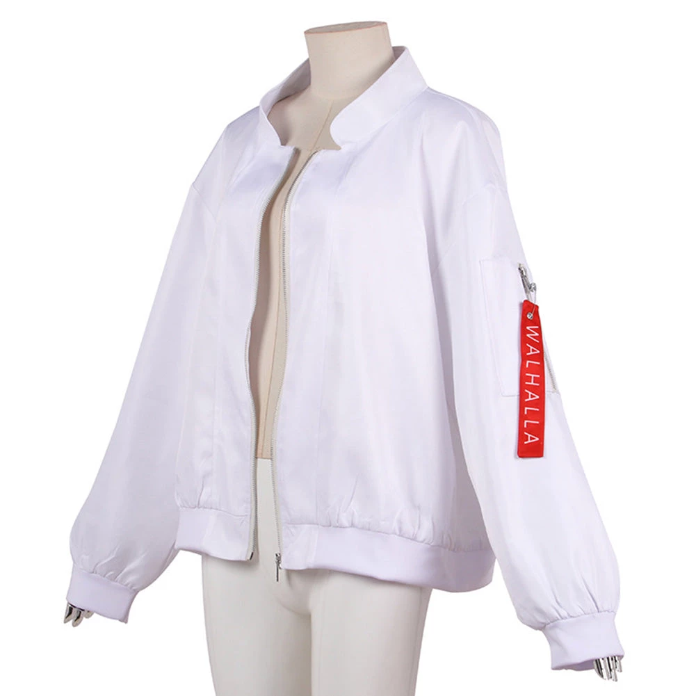 NewCosplay Tokyo Revengers Valhalla Kazutora Hanemiya White Jacket Coat Cosplay Costumes 4 NewCosplay Tokyo Revengers Valhalla Kazutora Hanemiya White Jacket Coat Cosplay Costumes