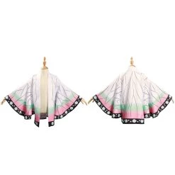 NewCosplay Demon Slayer: Kimetsu No Yaiba Kochou Shinobu Kids Children Kimono Coat Cosplay Costume New Arrivals