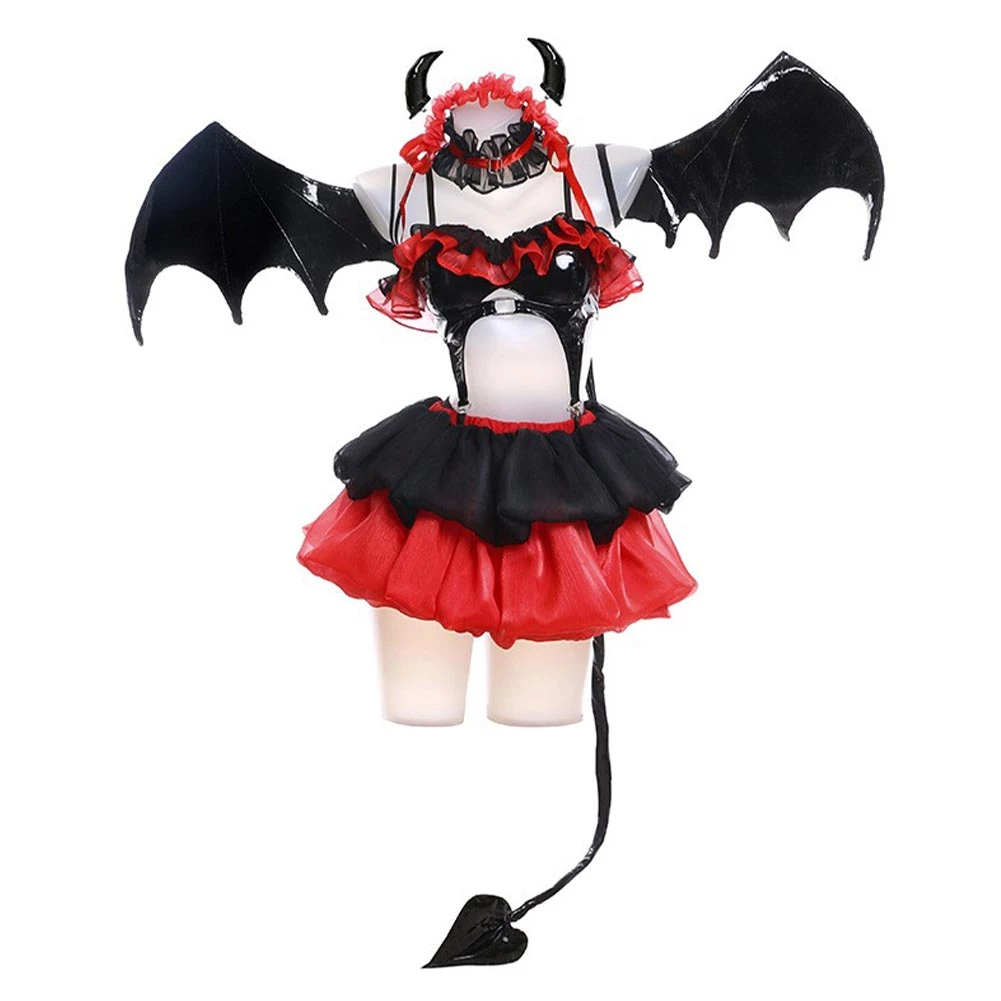 NewCosplay Date A Live Tokisaki Kurumi Nightmare Cosplay Costume Outfits Halloween Carnival Suit 4 NewCosplay Date A Live Tokisaki Kurumi Nightmare Cosplay Costume Outfits Halloween Carnival Suit
