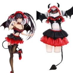 NewCosplay Date A Live Tokisaki Kurumi Nightmare Cosplay Costume Outfits Halloween Carnival Suit