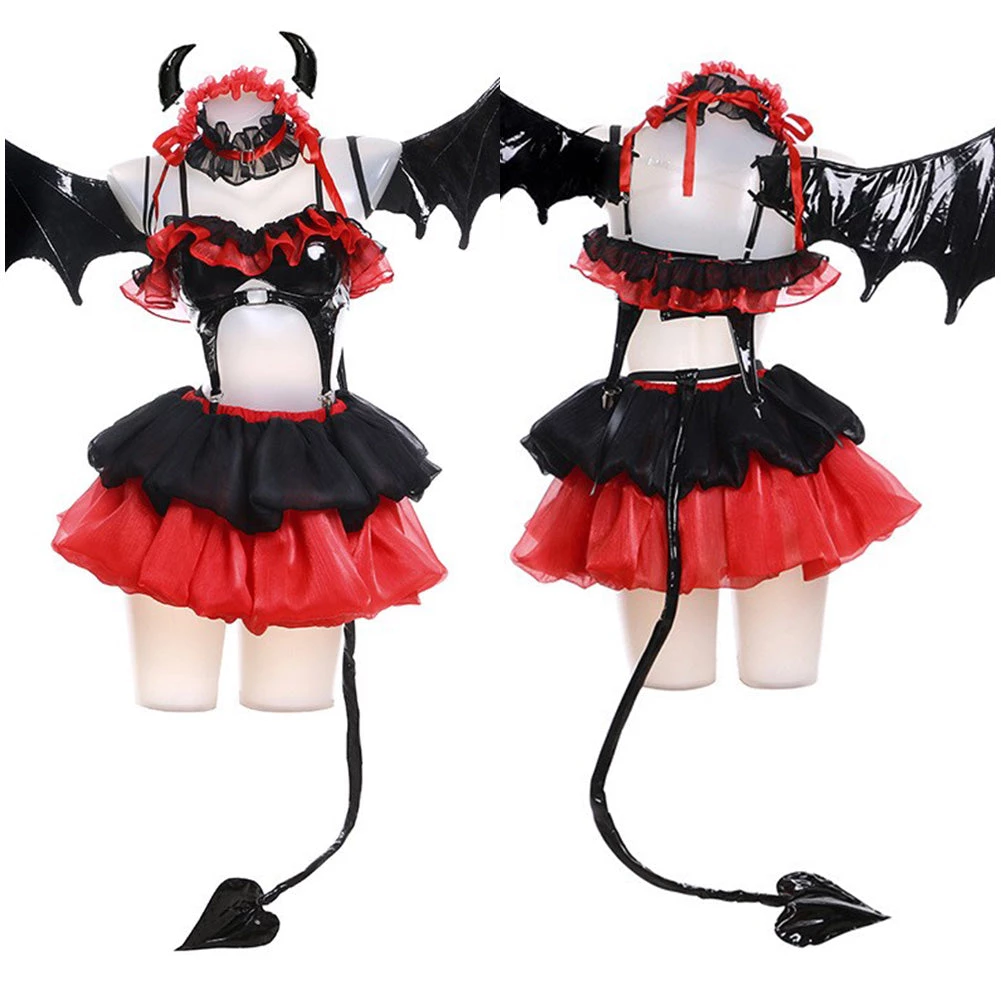 NewCosplay Date A Live Tokisaki Kurumi Nightmare Cosplay Costume Outfits Halloween Carnival Suit 9 NewCosplay Date A Live Tokisaki Kurumi Nightmare Cosplay Costume Outfits Halloween Carnival Suit