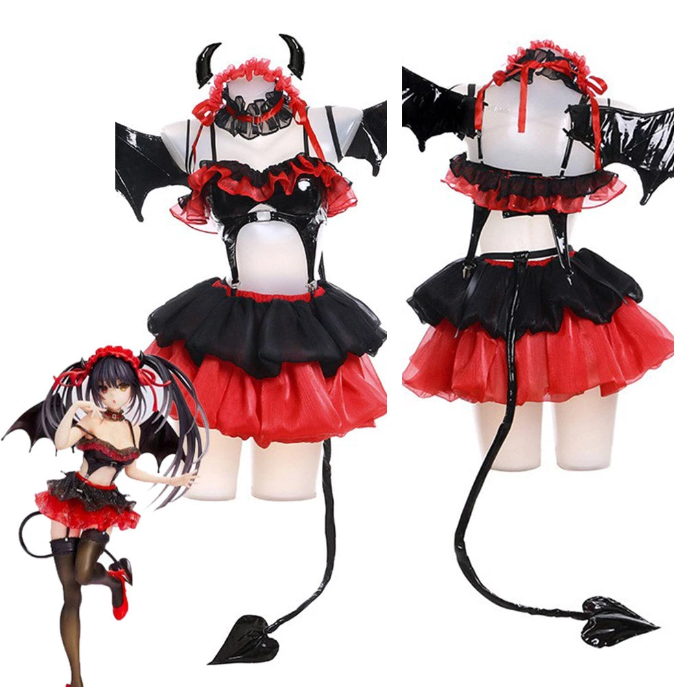 NewCosplay Date A Live Tokisaki Kurumi Nightmare Cosplay Costume Outfits Halloween Carnival Suit 11 NewCosplay Date A Live Tokisaki Kurumi Nightmare Cosplay Costume Outfits Halloween Carnival Suit