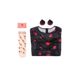 Cossky Kids Girls Spy Family Anya Forger Strawberry Dress Cosplay Costume Outfits