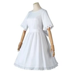 New Cosplaysky Spy Family Anya Forger Cosplay Costume White Dress Halloween Carnival Suit