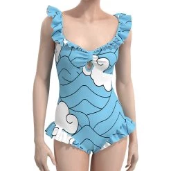 NewCosplay New Arrivals Demon Slayer Kamado Tanjirou Cosplay Costume Swimsuit Outfits