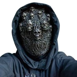 New Cosplaysky New Arrivals Alloy Skeleton Mask Cosplay Helmet Halloween Party Costume Props