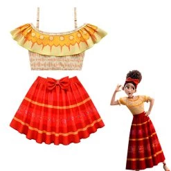 Fandomsky Kids Children Encanto Dolores Swimwear Cosplay Costume Swimwear Dress Outfits