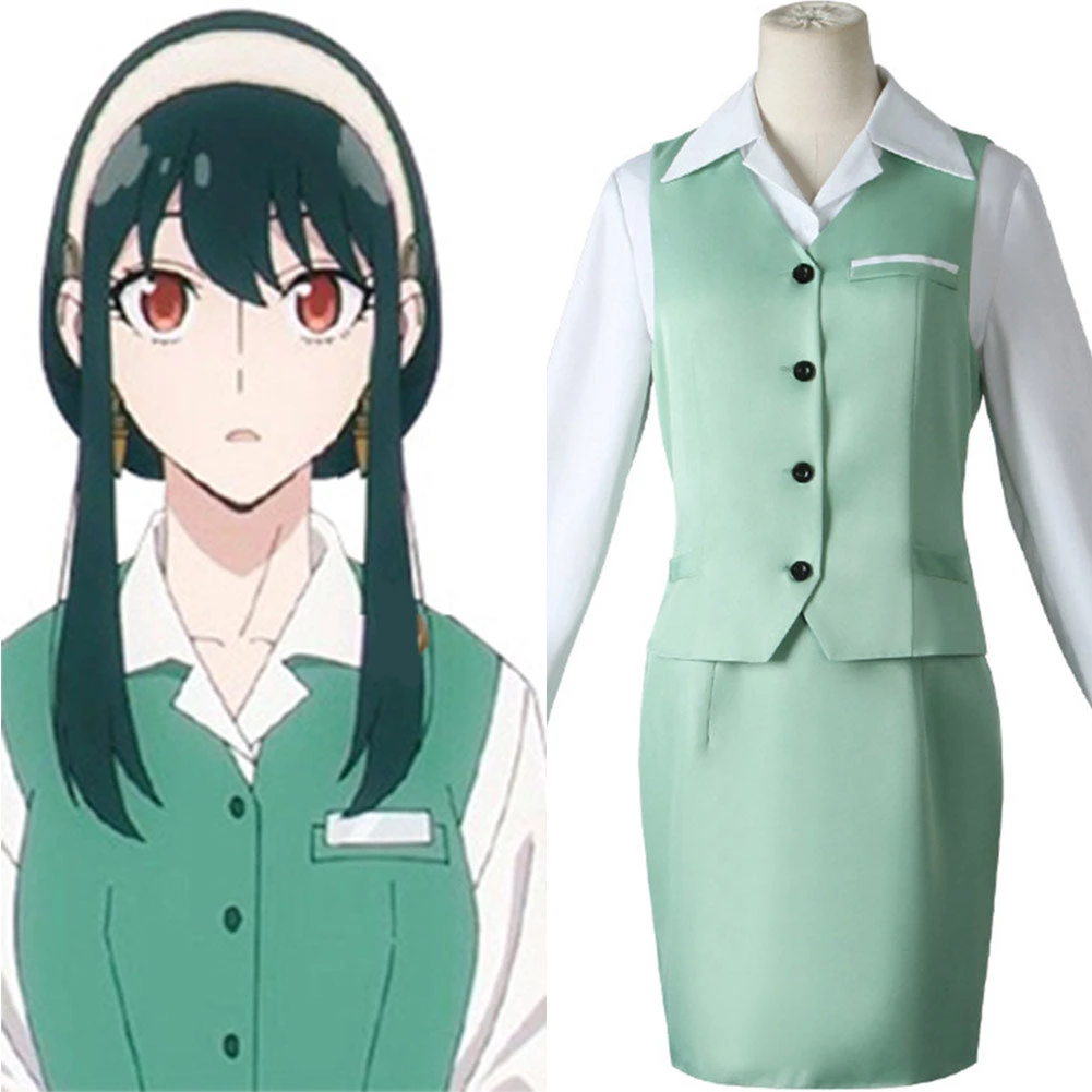 NewCossky SPY×FAMILY Yor Forger Green Suit Cosplay Costume Accessories Outfits Halloween Carnival Suit New Arrivals 3 NewCossky SPY×FAMILY Yor Forger Green Suit Cosplay Costume Accessories Outfits Halloween Carnival Suit New Arrivals