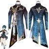NewCosplay Genshin Impact Xingqiu Cosplay Costume Shirt Coat Outfits Halloween Carnival Suit New Arrivals