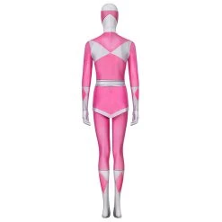 NewCosplay Mighty Morphin Power Rangers Mei Cosplay Costume Jumpsuit Mask Outfits Halloween Carnival Suit