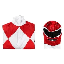 NewCosplay Mighty Morphin Power Rangers Geki Cosplay Costume Jumpsuit Mask Outfits