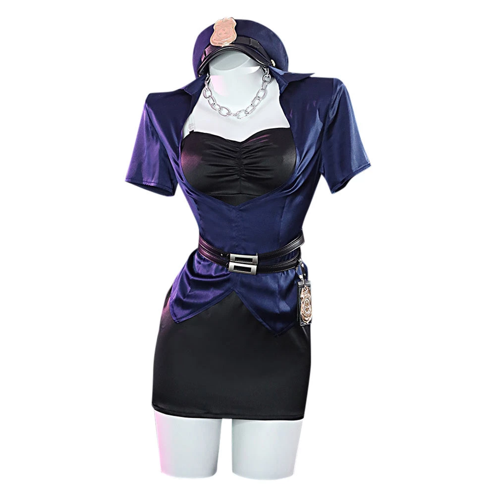 NewCosplay New Arrivals My Dress-Up Darling Kitagawa Marin Cosplay Costume Policewoman Uniform Dress Outfits Halloween Carnival Suit 3 NewCosplay New Arrivals My Dress-Up Darling Kitagawa Marin Cosplay Costume Policewoman Uniform Dress Outfits Halloween Carnival Suit
