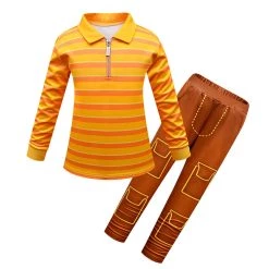 Cosplaygift Kids Children Turning Red Cosplay Costume Shirt Pants Mask Set Outfits