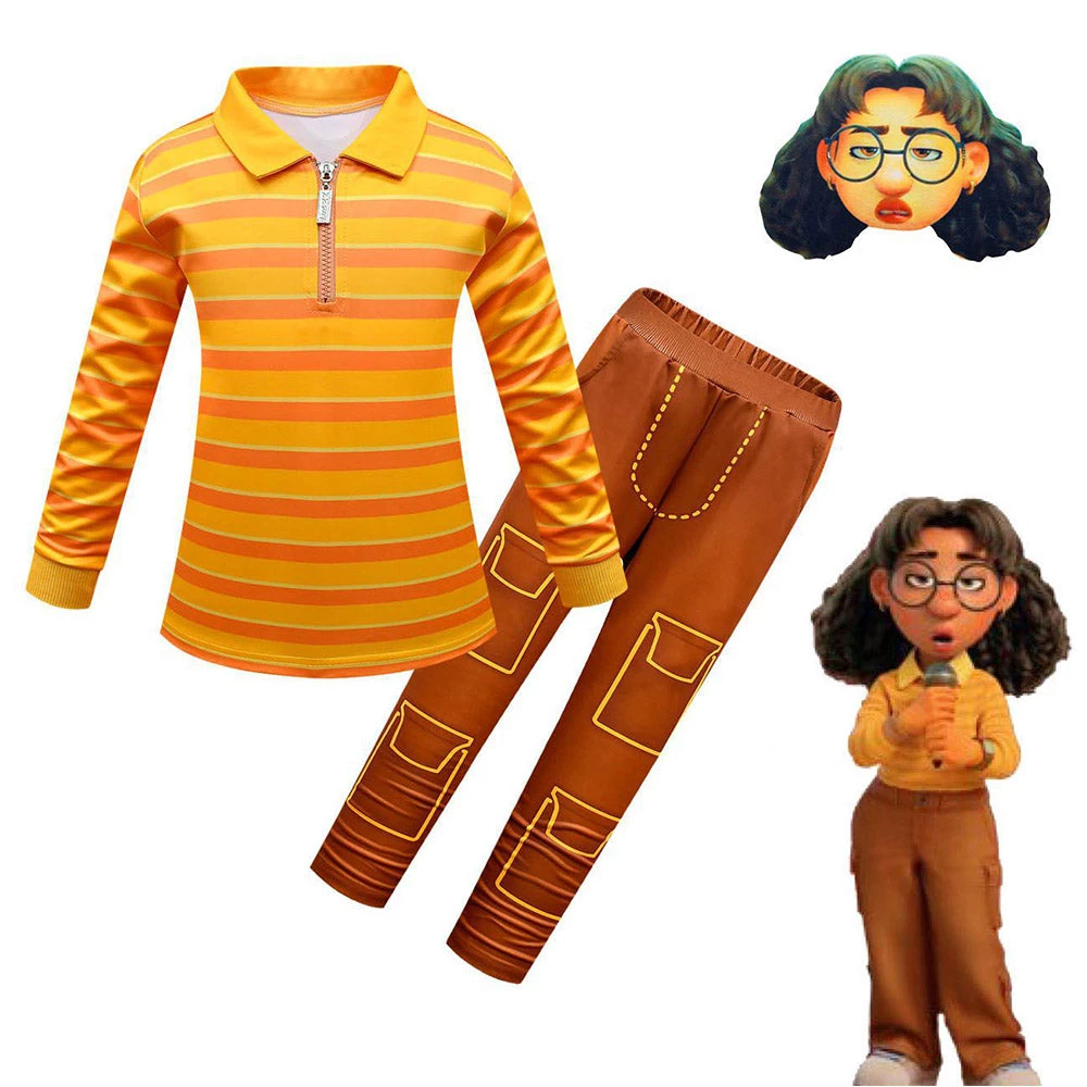 Cosplaygift Kids Children Turning Red Cosplay Costume Shirt Pants Mask Set Outfits 3 Cosplaygift Kids Children Turning Red Cosplay Costume Shirt Pants Mask Set Outfits