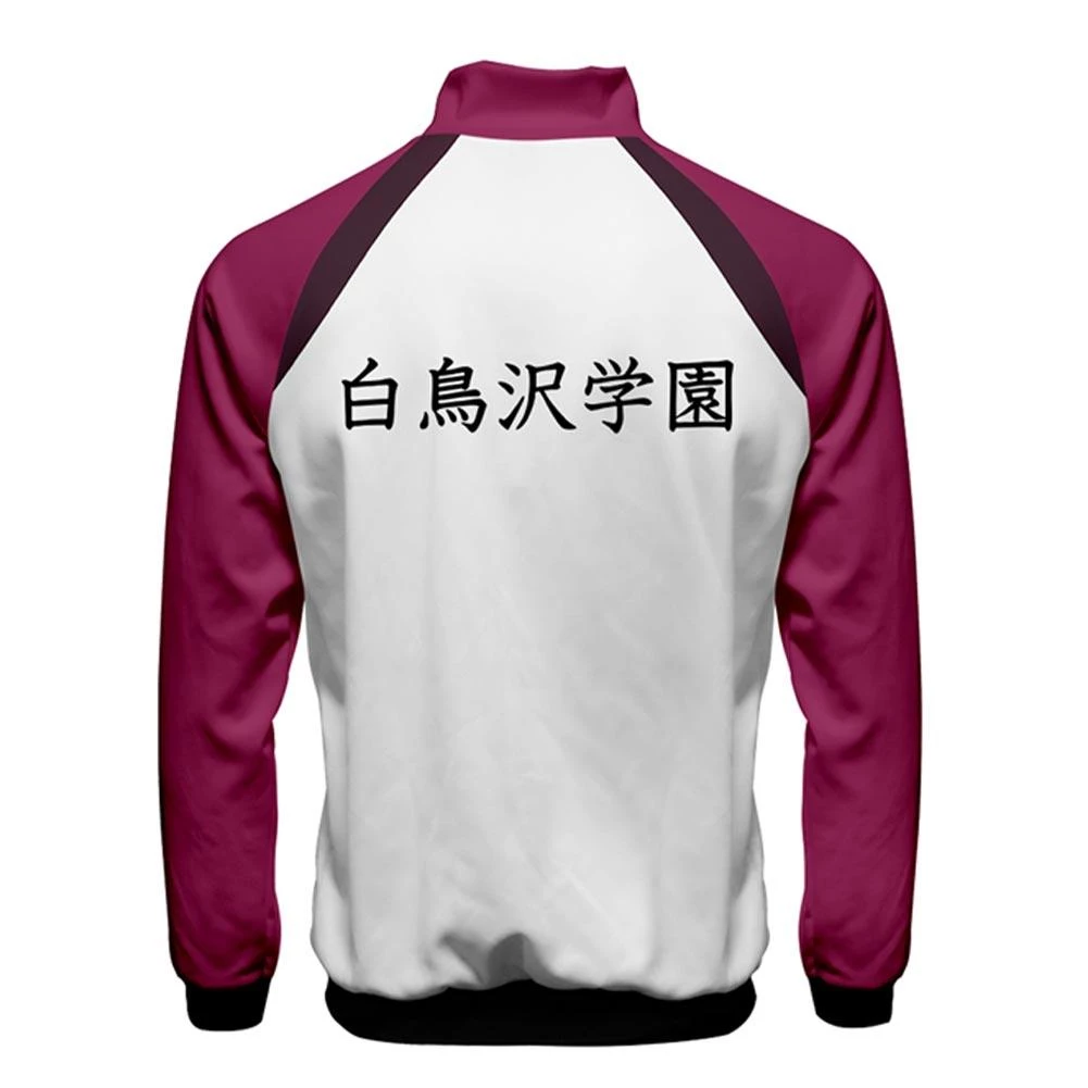 Fandombuy Anime Haikyuu!! Cosplay Jacket Shiratoizawa Academy Volleyball Club Sportswear Costumes Coat 4 Fandombuy Anime Haikyuu!! Cosplay Jacket Shiratoizawa Academy Volleyball Club Sportswear Costumes Coat