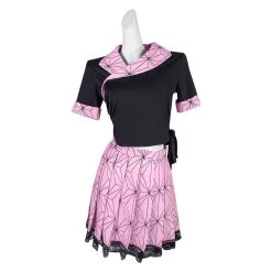 INSWEAR Demon Slayer Kamado Nezuko Cosplay Costume JK Maid Dress Outfits