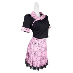 INSWEAR Demon Slayer Kamado Nezuko Cosplay Costume JK Maid Dress Outfits