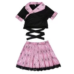INSWEAR Demon Slayer Kamado Nezuko Cosplay Costume JK Maid Dress Outfits 12 INSWEAR Demon Slayer Kamado Nezuko Cosplay Costume JK Maid Dress Outfits
