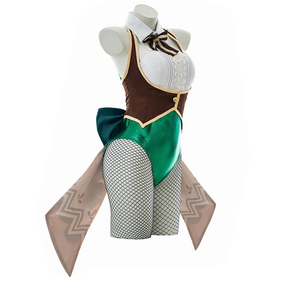 NewCosplay Genshin Impact Venti Barbatos Cosplay Costume Bunny Girls Jumpsuit Outfits Halloween Carnival Suit 5 NewCosplay Genshin Impact Venti Barbatos Cosplay Costume Bunny Girls Jumpsuit Outfits Halloween Carnival Suit