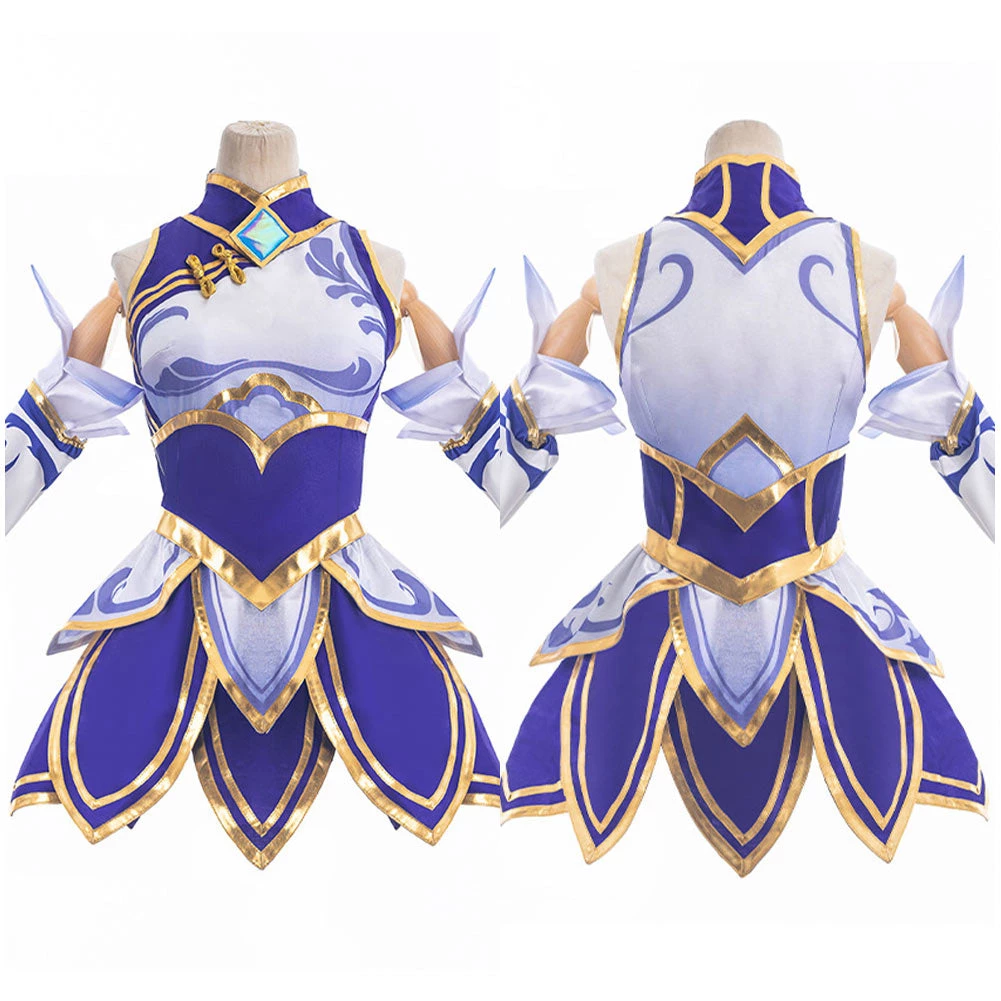Fansholiday LoL Luxanna Cosplay Costume Accessories Full Set Outfits Halloween Carnival Suit 4 Fansholiday LoL Luxanna Cosplay Costume Accessories Full Set Outfits Halloween Carnival Suit