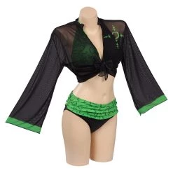 NewCossky The Batman 2022-Riddler Original Design Cosplay Costume Swimwear Cloak Outfits -cossky® New Arrivals