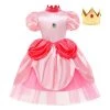 Viele Kostüme New Arrivals Kids Children Princess Peach Cosplay Costume Mesh Dress Outfits Halloween Carnival Suit