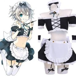 New Cosplaysky DATE A LIVE Nia Honjou Maid Cosplay Costume Dress Outfits Halloween Carnival Suit New Arrivals