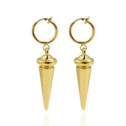 NewCosplay Anime SPY×FAMILY Yor Forger Earrings Cosplay Gold Ear Clip Prop Accessories
